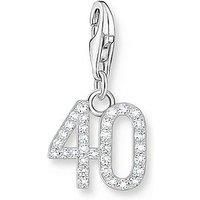 Thomas Sabo Charm Number 40 - 925 Silver And Zirconia