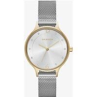 Skagen SKW2340 Anita Ladies Watch Silver/Gold Tone Steel Mesh with gift box