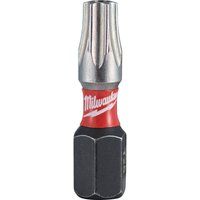 Milwaukee Shockwave Impact Duty Security Torx Screwdriver Bits TX BO25 25mm Pack of 2