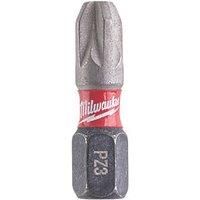 Milwaukee 4932472043 SHOCKWAVE Screwdriver Bit PZ3 25mm (Pack of 10)