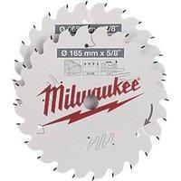 Milwaukee Wood Circular Saw Blades 165mm x 15.87mm 24T 2 Pack (352GE)