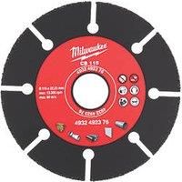 Milwaukee Multi-Material Carbide Blade 4" (115mm) x 1mm x 22.23mm (123GE)