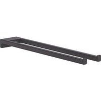 hansgrohe AddStoris Twin-Handle Towel Holder 445mm Matt Black - 41770670