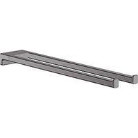 Hansgrohe AddStoris Twin-Handle Towel Holder Brushed Black Chrome 80mm x 445mm x 32mm (484VG)