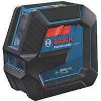 Bosch Professional Laser Level GLL 2-15 G (green laser, interior, LB 10 mount, visible working range: up to 15m, 4x AA battery, in cardboard box)