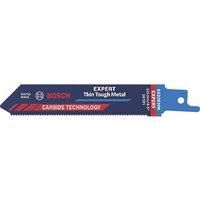 Bosch Professional 1x Expert ‘Thin Tough Metal’ S 522 EHM Reciprocating Saw Blade (for Stainless steel sheets, Length 115 mm, Accessories Reciprocating Saw)