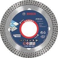 Bosch Professional 1x Expert HardCeramic Diamond Cutting Disc (for Hard tiles, Hard stone, Ø 85 mm, Accessories Small Angle Grinder)