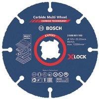 Bosch 2608901193 125 x 22.23 x 1.0mm XLOCK Carbide Multi Wheel Cutting Disc