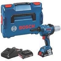 Bosch Professional 18V System GRG 18V-16 C Cordless Rivet Gun (max. tensile Force 16,000 N, Stroke Length 25 mm, 2 x GBA 18V 2.0Ah Batteries, GAL 18V-40 Charger, in L-BOXX 136), Blue