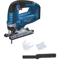 Bosch Professional 18V System Cordless Jigsaw GST 18V-125 B (with Bow Handle, Bevel cuts up to 45° Angles, 1 x Jigsaw Blade, dust Extraction Set)