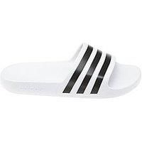 Adidas Adilette Aqua, Unisex Adults’ Low-Top Slippers Beach & Pool Shoes, White (Ftwr White/Core Black/Ftwr White Ftwr White/Core Black/Ftwr White), 13 UK (48.5 EU)