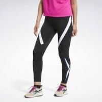 Reebok Womens Workout Vector Logo Tights - Black/White / XS 4-6 - XS Regular