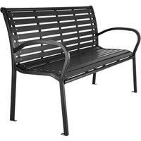 tectake Garden bench Pino - black