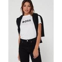 BOSS Women/'s C_Elogo_5 Sweatshirt, White100, XS