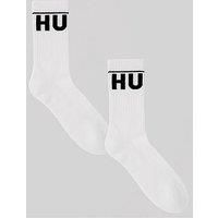 Hugo 2 Pack Qs Rib Iconic Crew Socks