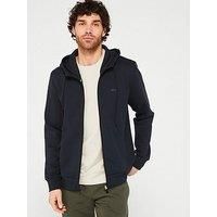 BOSS Mens Zip Up Hoodie Navy M