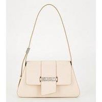 Hugo Red Mel Flap Over Shoulder Bag - Off White