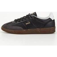 BOSS Men's Brandon Leather Tennis Trainers - UK 7