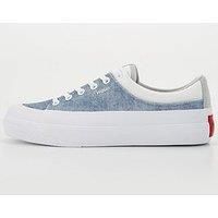 HUGO Women/'s Dyer_tenn_cnvfl Sneaker, Light Pastel Blue453, 4 UK