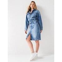 Hugo Blue Galesi Denim Dress - Blue