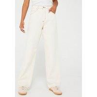 Hugo Red Gisanna High Waist Loose Fit Jean - Off White