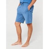 Hugo Tonal Logo Loungewear Shorts - Blue