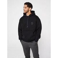 Boss C-Sullivan 23 Oversize Fit Bb Logo Overhead Hoodie - Black