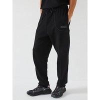 Hugo Blue Nipipepant Loose Fit M3 Reflect Pipe Cuff Joggers-Black