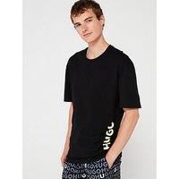 Hugo Side Logo Relaxed Fit T-Shirt - Black