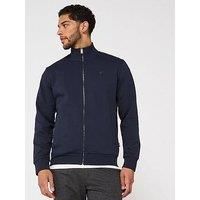 Boss C-Siza 01 Regular Fit Bb Logo Zip Sweat Top - Navy