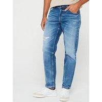 Boss Troy Bo Relaxed Fit Selvedged Jeans - Light Wash