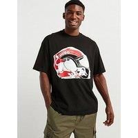 Hugo X Rb Dit Helmet Oversized Fit T-Shirt - Black