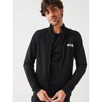 Boss Centre Logo Loop Back Loungewear Crew Sweat - Black