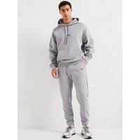 HUGO Mens Tracksuit NalonsoNap Cotton-terry tracksuit with blue logo patches