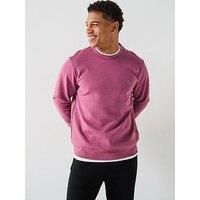 Boss Sharpe 01 Regular Fit Nickel Logo Crew Sweat - Purple