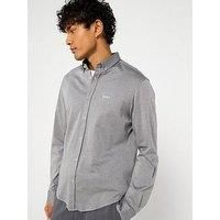 Boss B_Motion_L Regular Fit Long Sleeve Shirt - Light Grey