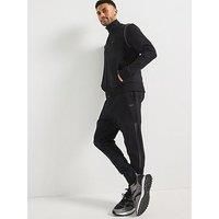 Boss Regular Fit Zip Thru Tracksuit- Black