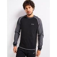 Boss Tracksuit Regular Fit Loungewear Crew Sweat- Black