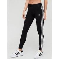 adidas Women/'s W 3S Leg Tights (1/1), Black/White, XS