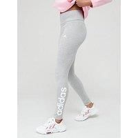 Adidas Sportswear Essentials High-Waisted Logo Leggings - Grey/White