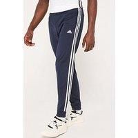 adidas Essentials Men/'s Pants (1/1) Warm-Up Tapered 3-Stripes Tracksuit Bottoms, Legend Ink/White, H46106, S