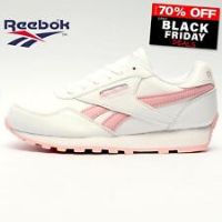 Reebok Royal Rewind Run Classic Junior Girls Casual Fashion Retro Trainers White