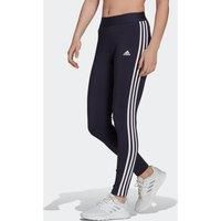 Adidas Essentials 3 Stripes Leggings - Navy/White