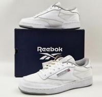 REEBOK CLUB C 1985 TV GX5418 LOW-TOP TRAINERS WHITE GREY UK 6 EU 39 UNISEX NEW