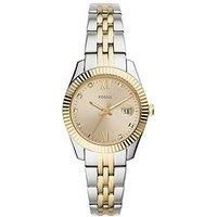 Fossil Watch for Women Scarlette Mini, Quartz Movement, 32 mm Silver Stainless Steel Case with a Stainless Steel Strap, ES4949