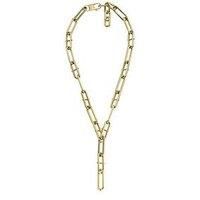 Fossil Heritage D-Link Glitz JF04583710 Women/'s Necklace Y-Shape Stainless Steel Gold, Length: 443mm, Width: 27.9mm, Stainless Steel, No Gemstone