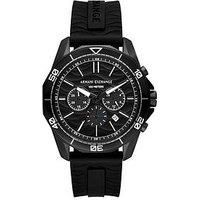 Armani Exchange Men/'s Watch Chronograph, Black Stainless Steel, AX1961