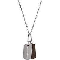 Emporio Armani Men/'s Silver Stainless Steel Pendant, EGS3133040