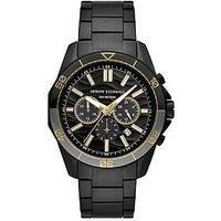 Armani Exchange Chronograph Black Stainless Steel Watch