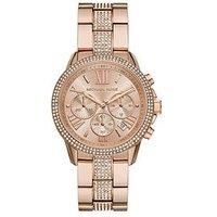 Michael Kors Brynn Chronograph Rose Gold-Tone Stainless Steel Watch